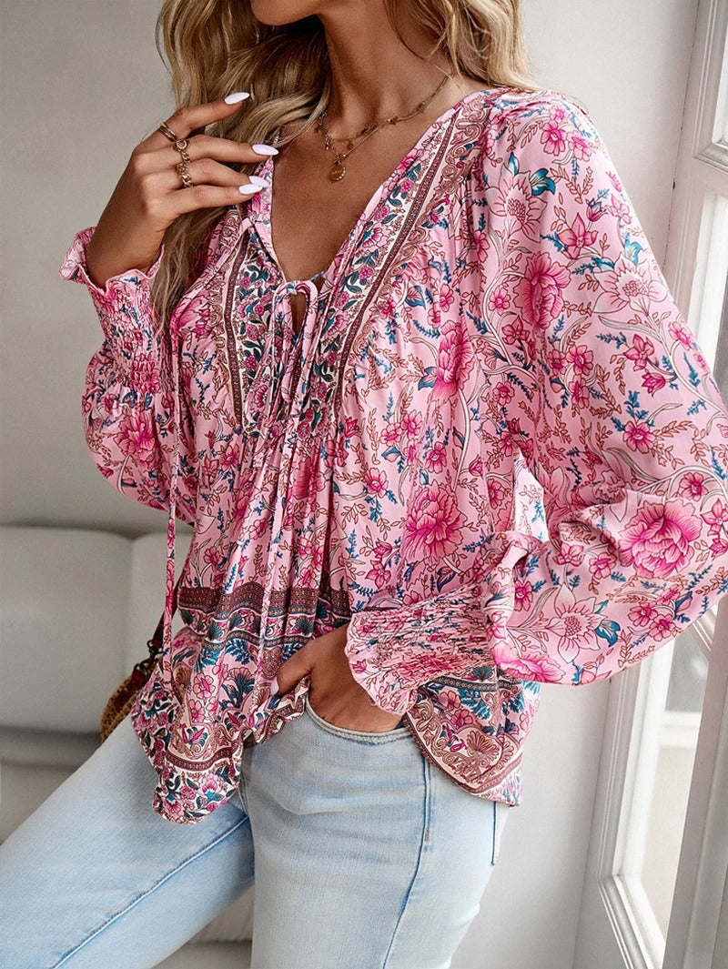 Linda | Stylish Summer Floral Top