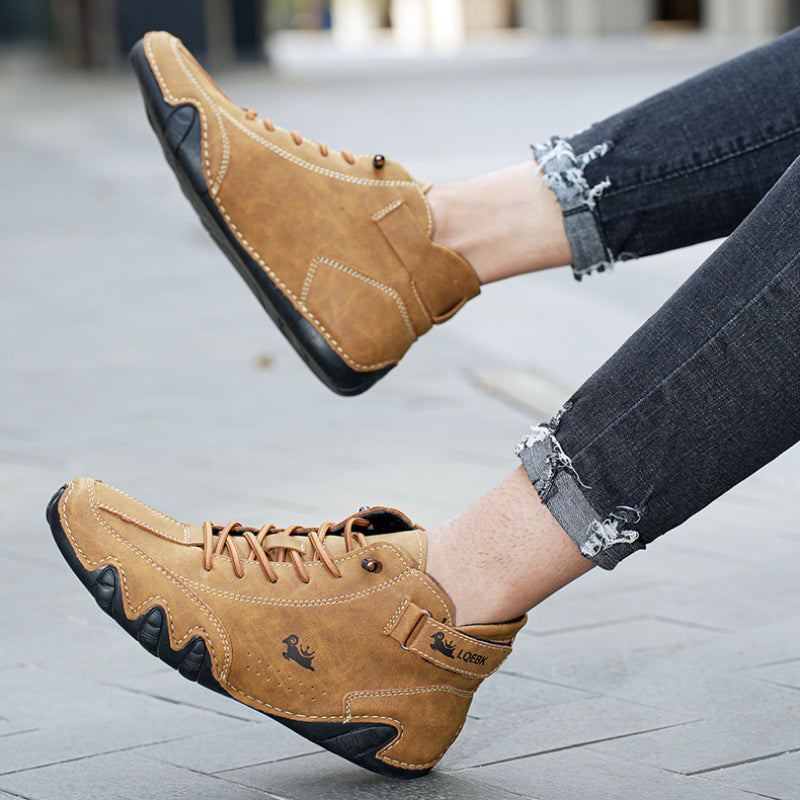Landon | Trendy Unisex Genuine Leather Barefoot Shoes for Men and Women