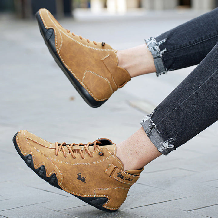 Landon | Trendy Unisex Genuine Leather Barefoot Shoes for Men and Women