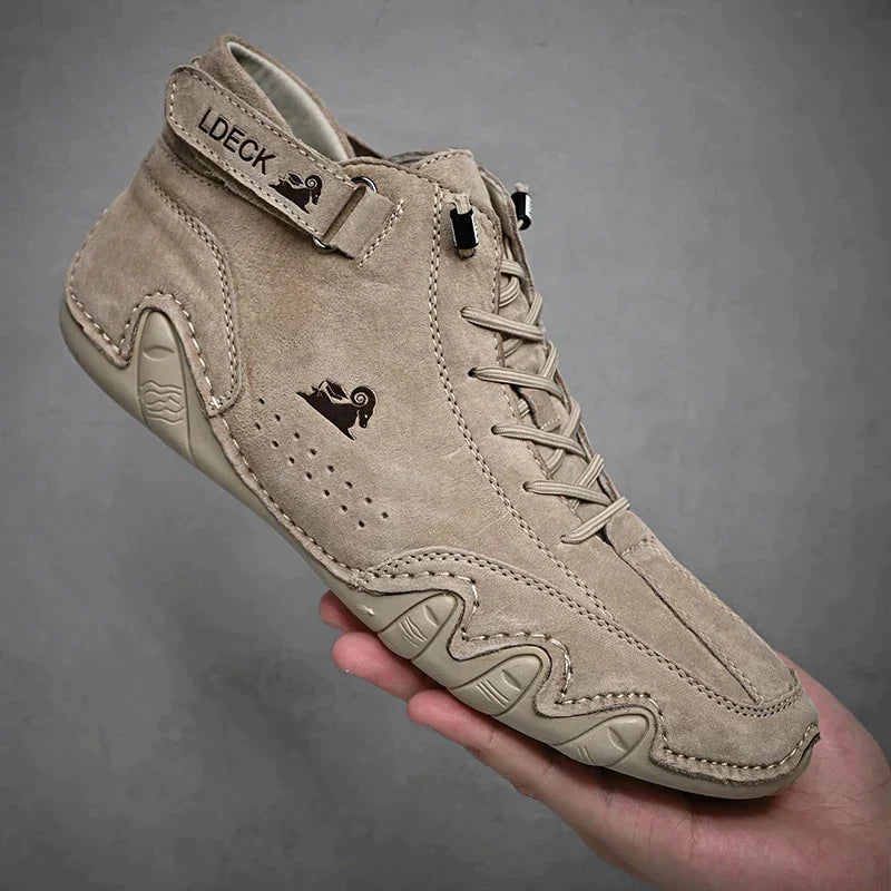 Landon | Trendy Unisex Genuine Leather Barefoot Shoes for Men and Women