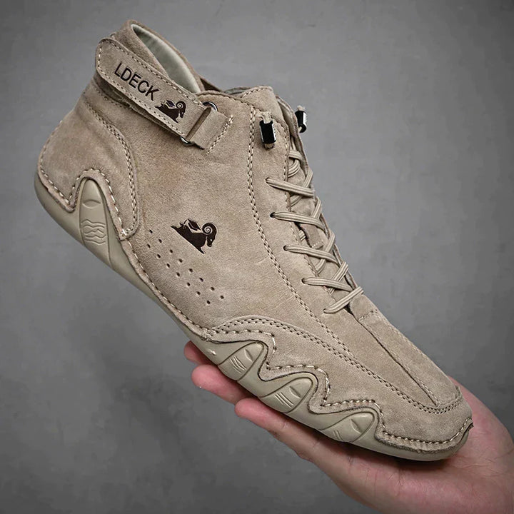 Landon | Trendy Unisex Genuine Leather Barefoot Shoes for Men and Women