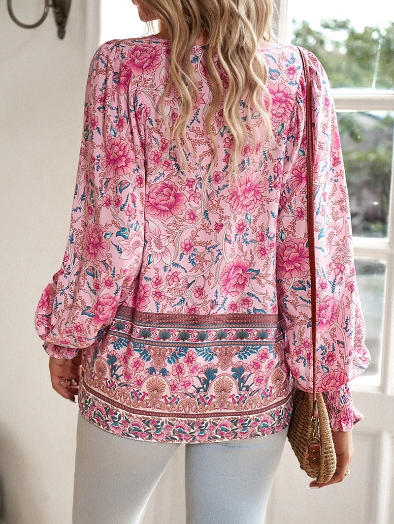 Linda | Stylish Summer Floral Top