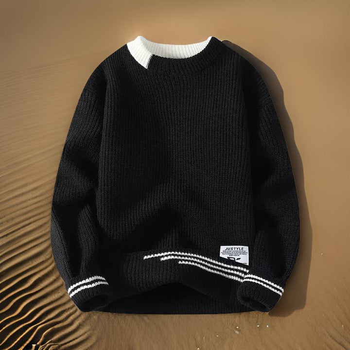 Josephus | Men's Striped Relaxed Fit Sweater
