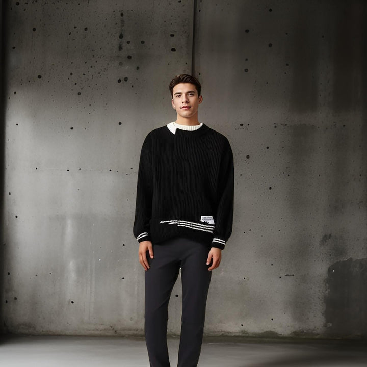 Josephus | Men's Striped Relaxed Fit Sweater