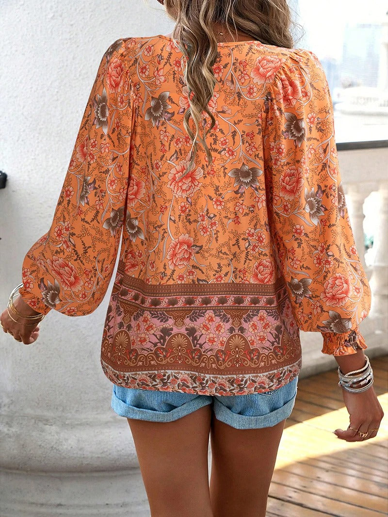Linda | Stylish Summer Floral Top