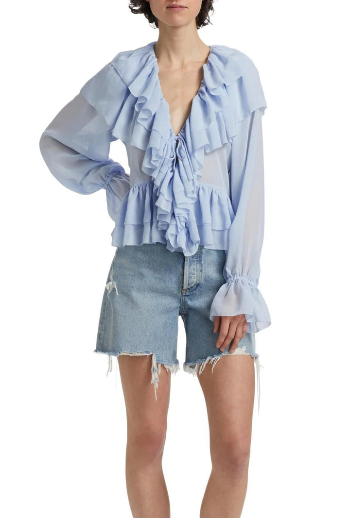 Willow | Elegant Ruffle Shirt for Stylish Comfort