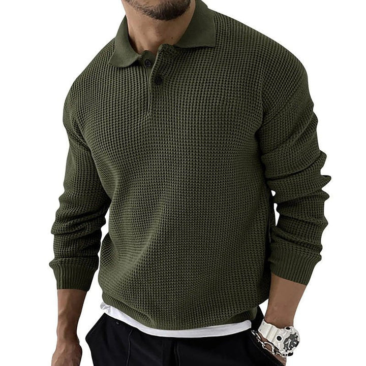Demetrius | Men's Long Sleeve Polo Sweater