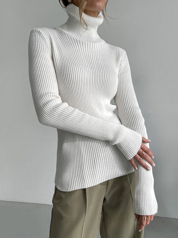 Celeste | Ribbed Turtleneck Sweater