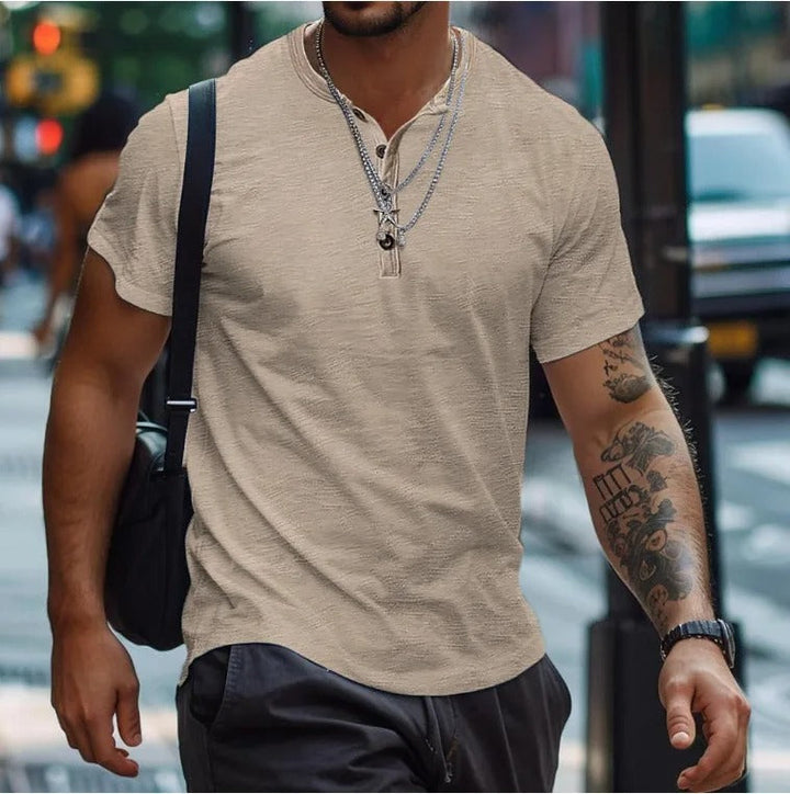 Clinton | Classic Crew Neck T-Shirt in Solid Colors