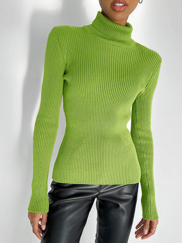 Celeste | Ribbed Turtleneck Sweater