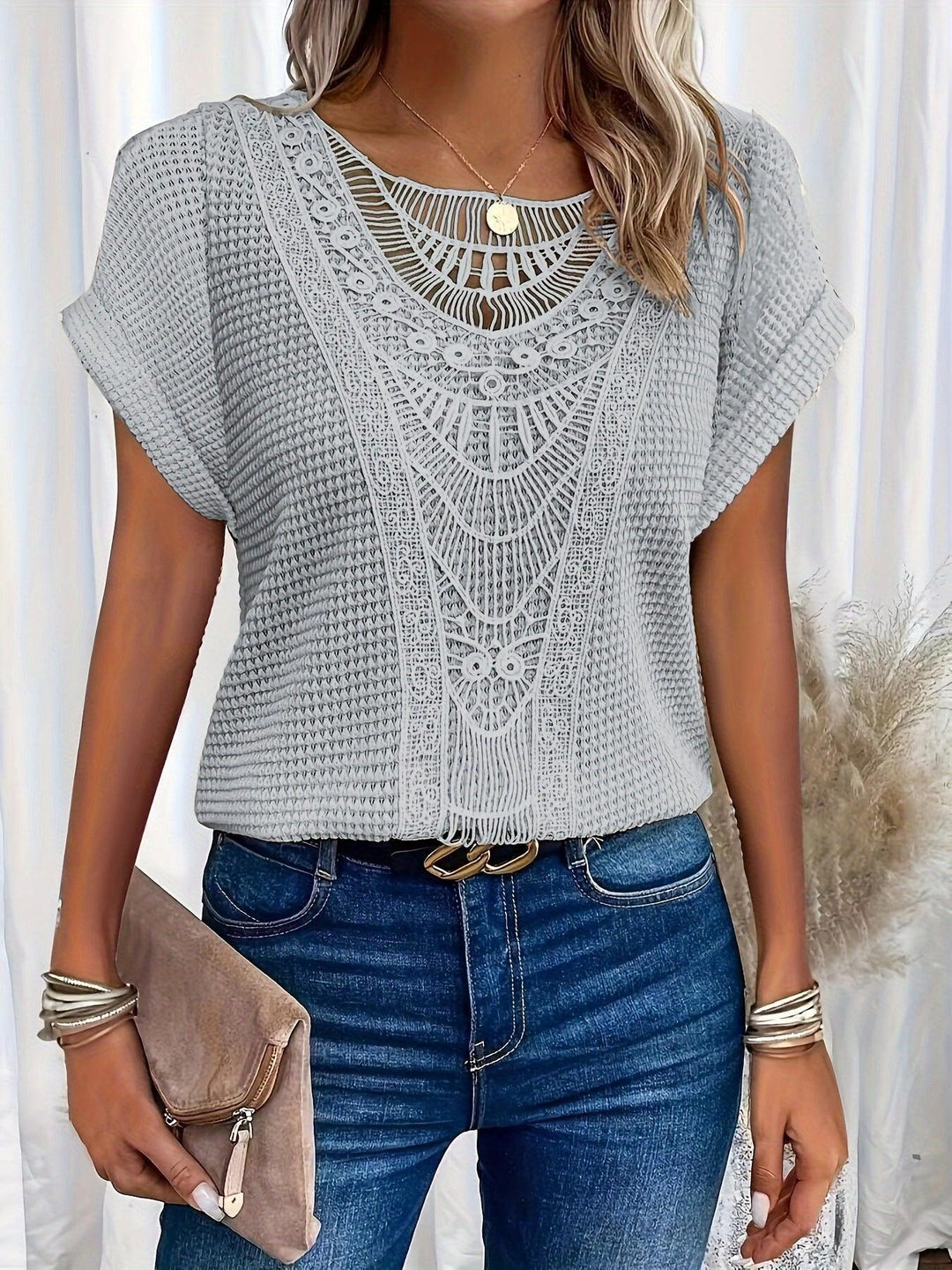 Rachel | Beautifully Detailed Knitted Top