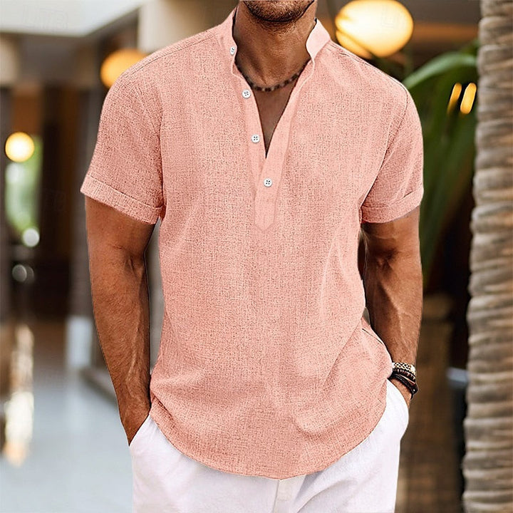 Archie | Lightweight Linen Short Sleeve Shirt for Men