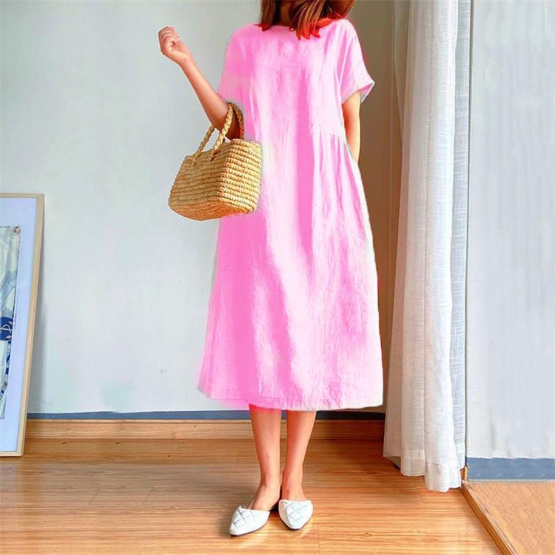 Erica | Ladies elegant short sleeve summer dress