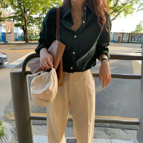 Frances | Stylish Long Sleeve Shirt for Women
