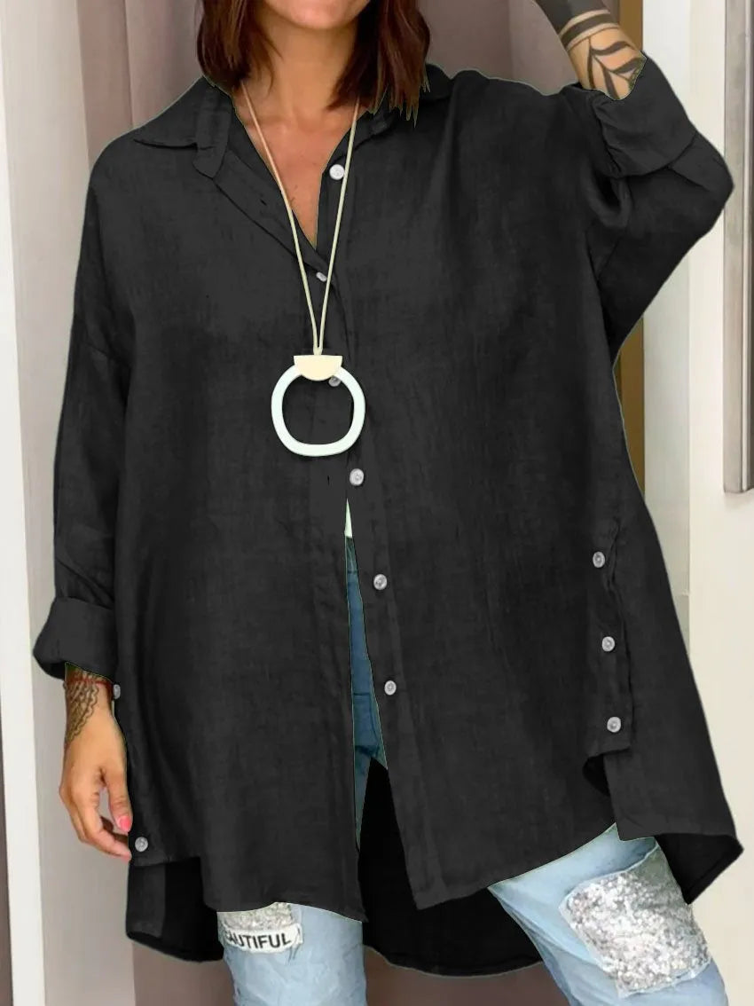 Judie | Loose-Fit Comfortable Button Shirt for Effortless Style
