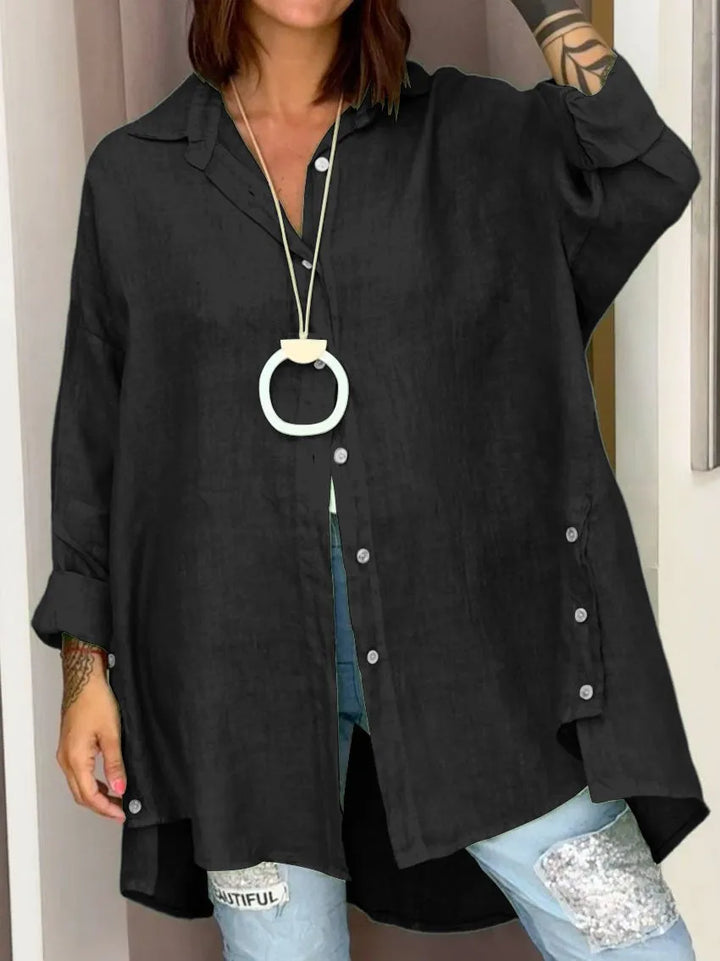 Judie | Loose-Fit Comfortable Button Shirt for Effortless Style