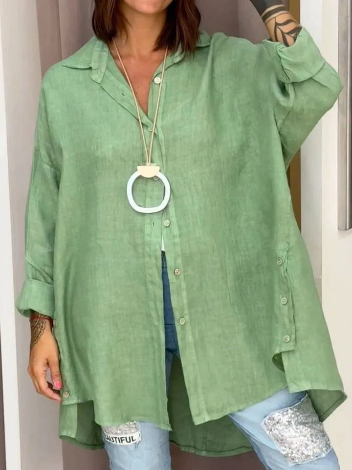 Judie | Loose-Fit Comfortable Button Shirt for Effortless Style
