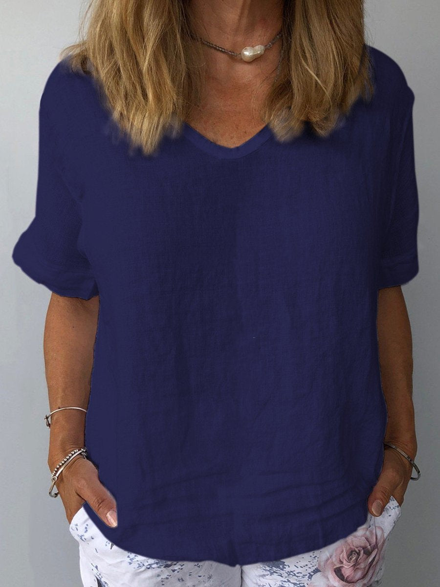 Tessa | Women's Comfortable Casual Cotton Linen Top