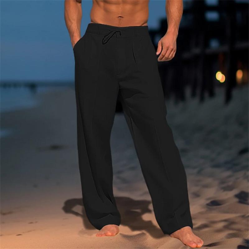 Mason | Unicoloured Relaxed Linen Trousers for Summer Style