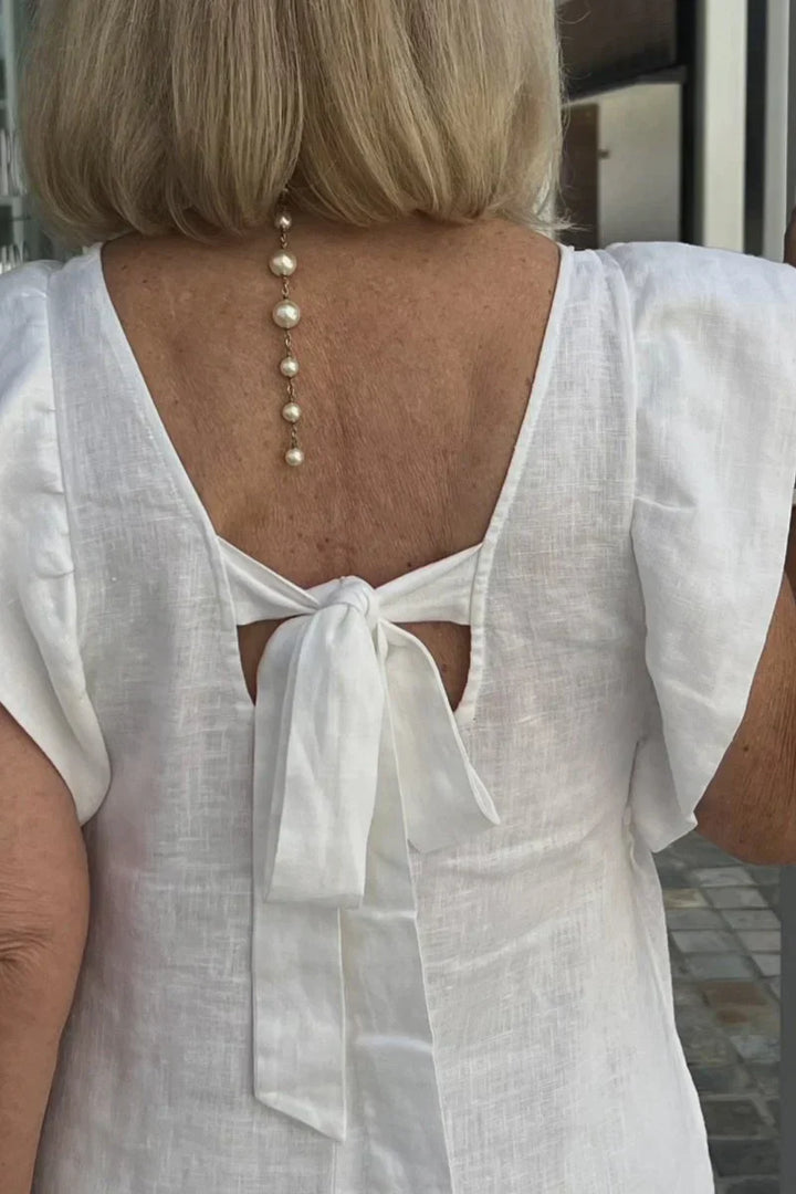 Hallie | Stylish Sleeveless Linen Dress for Summer