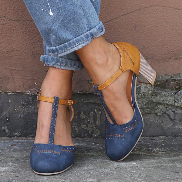 Alicia | Stylish T-Strap Heels for Women