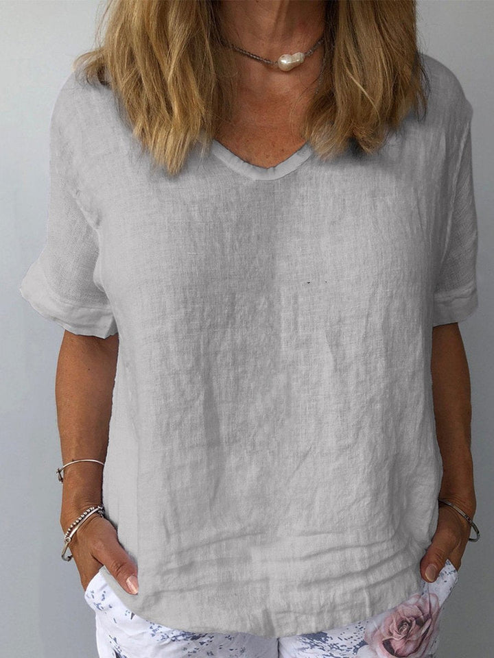 Tessa | Women's Comfortable Casual Cotton Linen Top