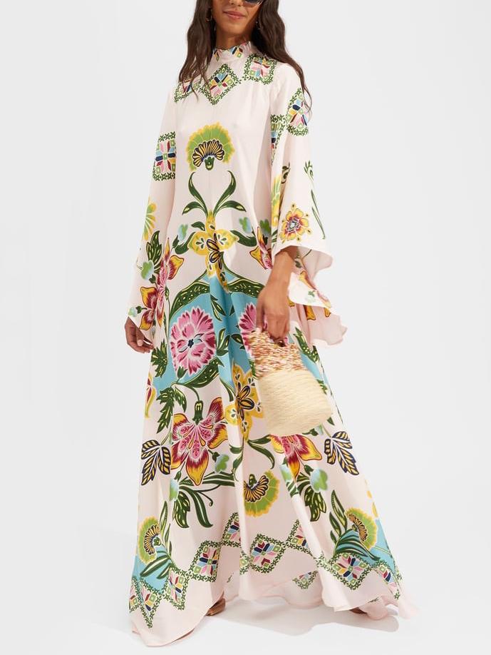 Jillian | Elegant Floral Long Sleeve Maxi Dress for All Occasions