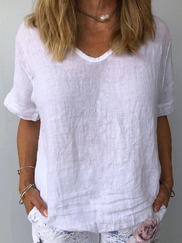 Tessa | Women's Comfortable Casual Cotton Linen Top