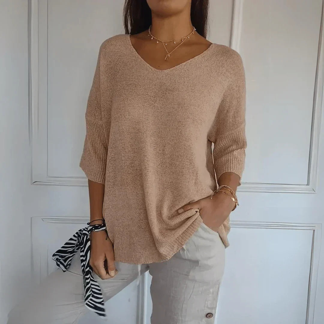 Jenny | Classic Knitted Top for Effortless Everyday Style