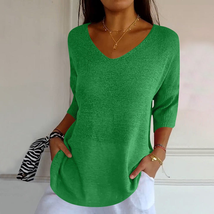 Jenny | Classic Knitted Top for Effortless Everyday Style