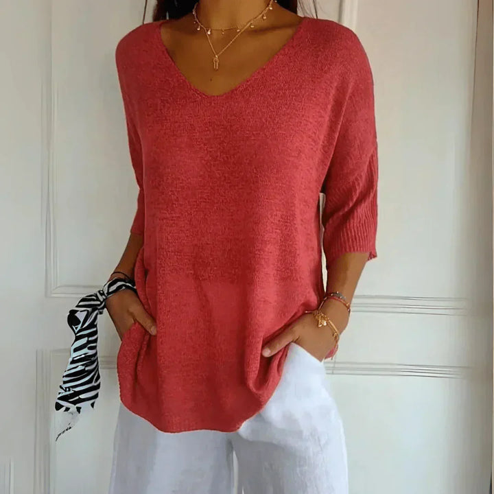 Jenny | Classic Knitted Top for Effortless Everyday Style