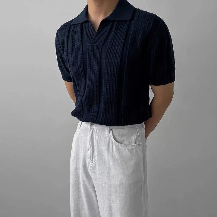 Vernon | Men's Knitted Polo Old Money – Comfort and Elegant Style - Fine and Soft Fabric
