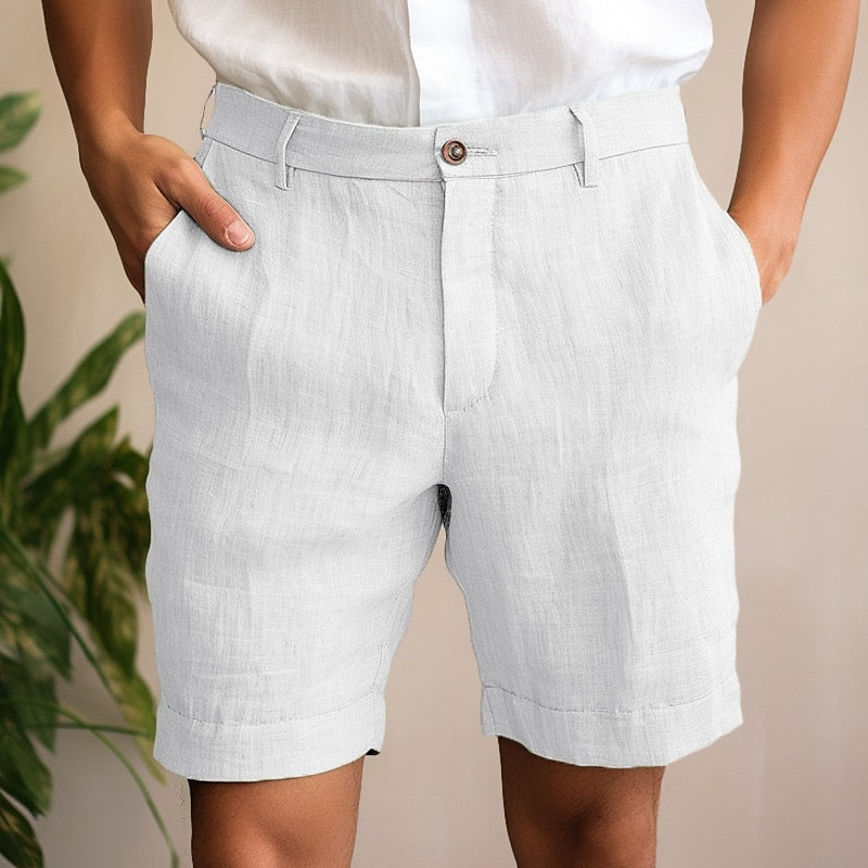 Leonard | Lightweight Men's Linen Shorts