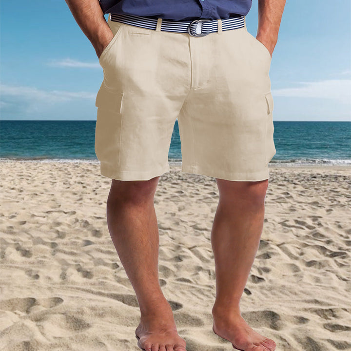 Bernard | Stylish Linen Cargo Shorts