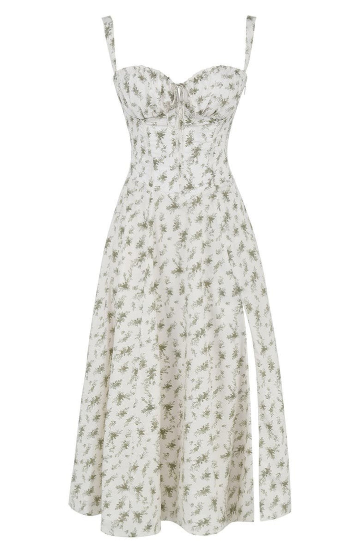 Margaret | Corset Midi Dress - Elegant, figure-flattering style