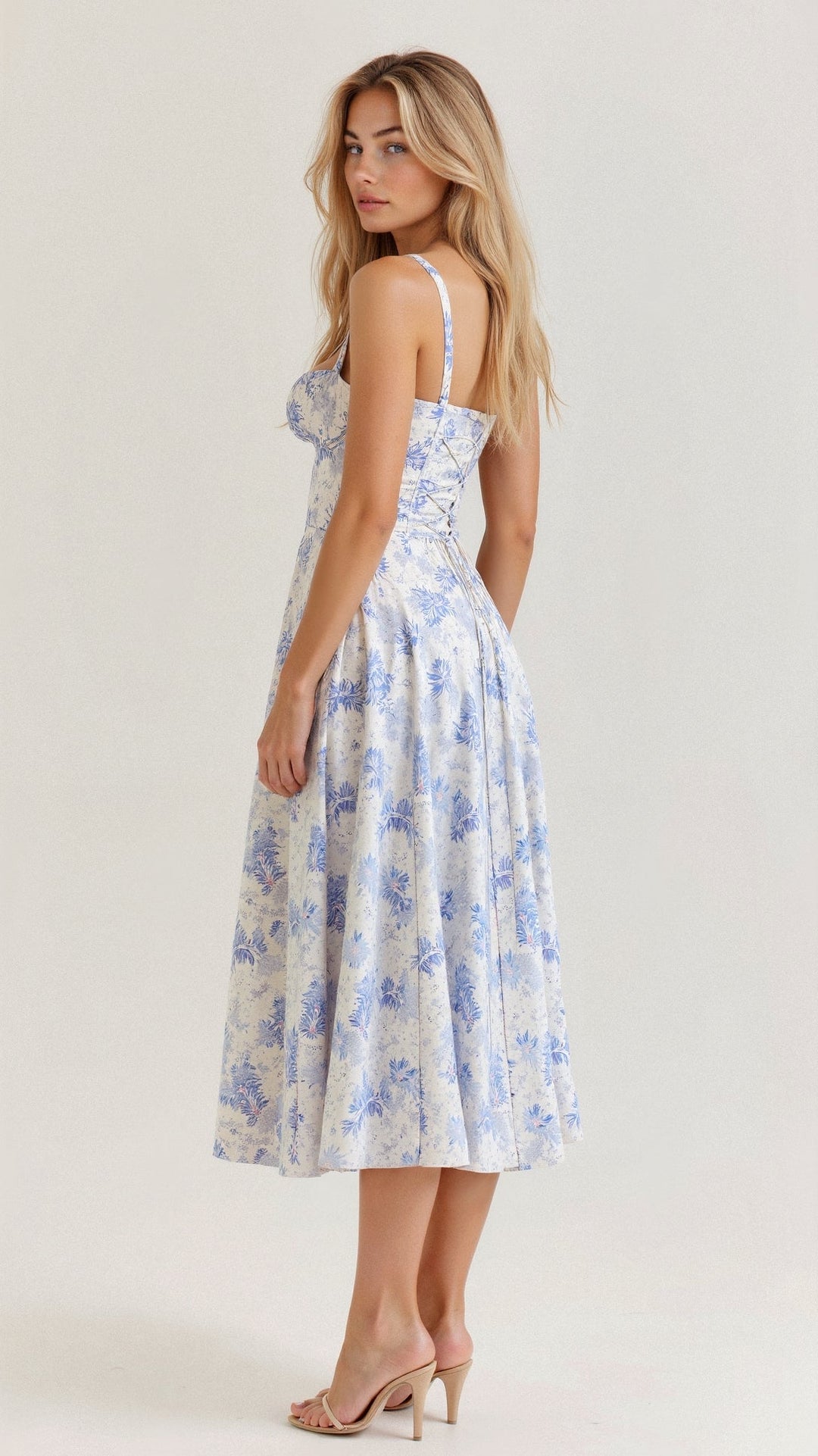 Margaret | Corset Midi Dress - Elegant, figure-flattering style