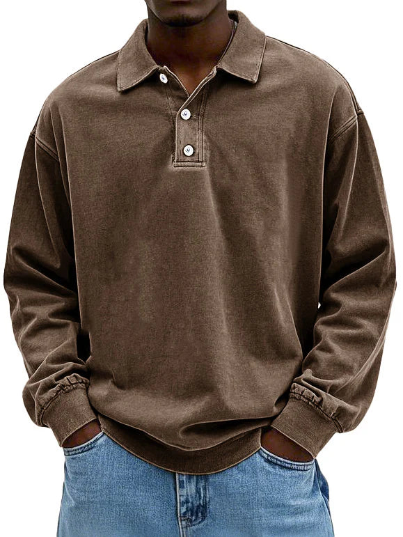 Maxime | Stylish Long-Sleeved Polo Shirt