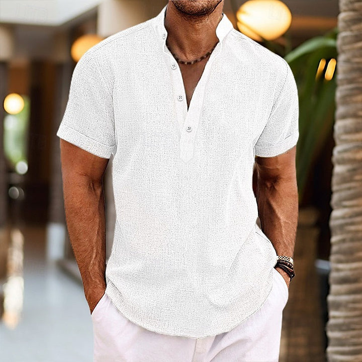 Archie | Lightweight Linen Short Sleeve Shirt for Men