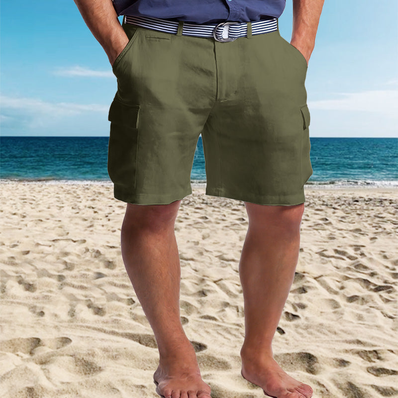 Bernard | Stylish Linen Cargo Shorts
