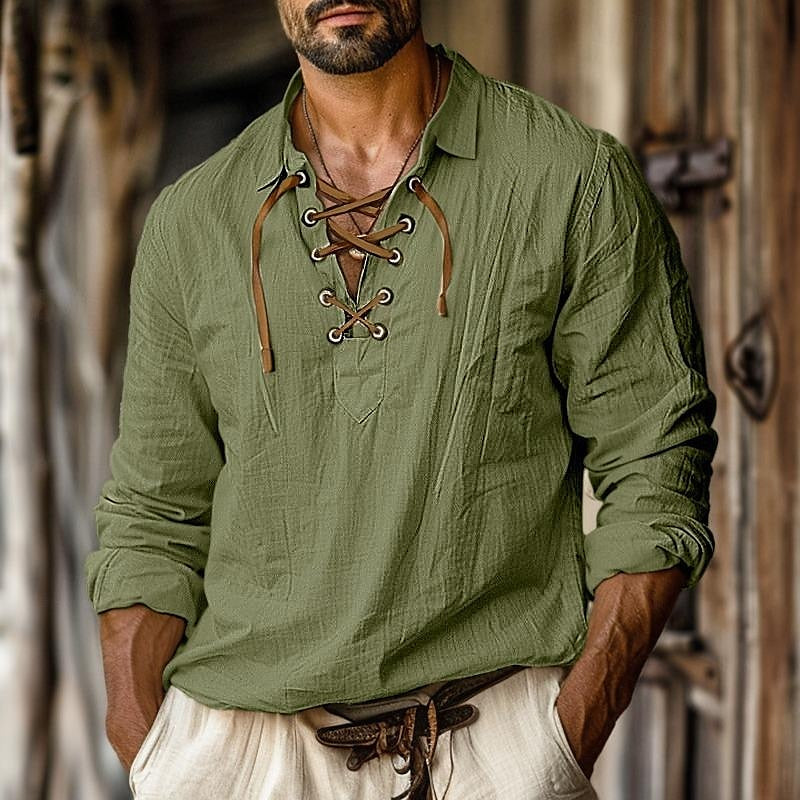 Josephus | Stylish Linen Long Sleeve Shirt for Men