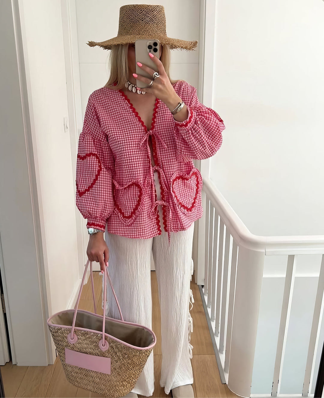 Betty | Romantic Heart Blouse for Stylish Women