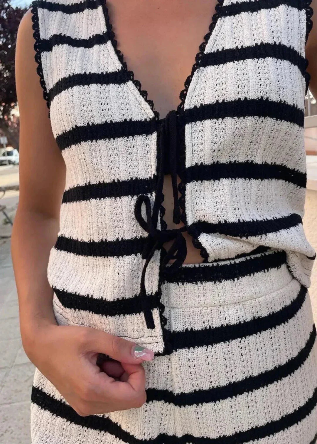 Striped Two-piece Summer Set