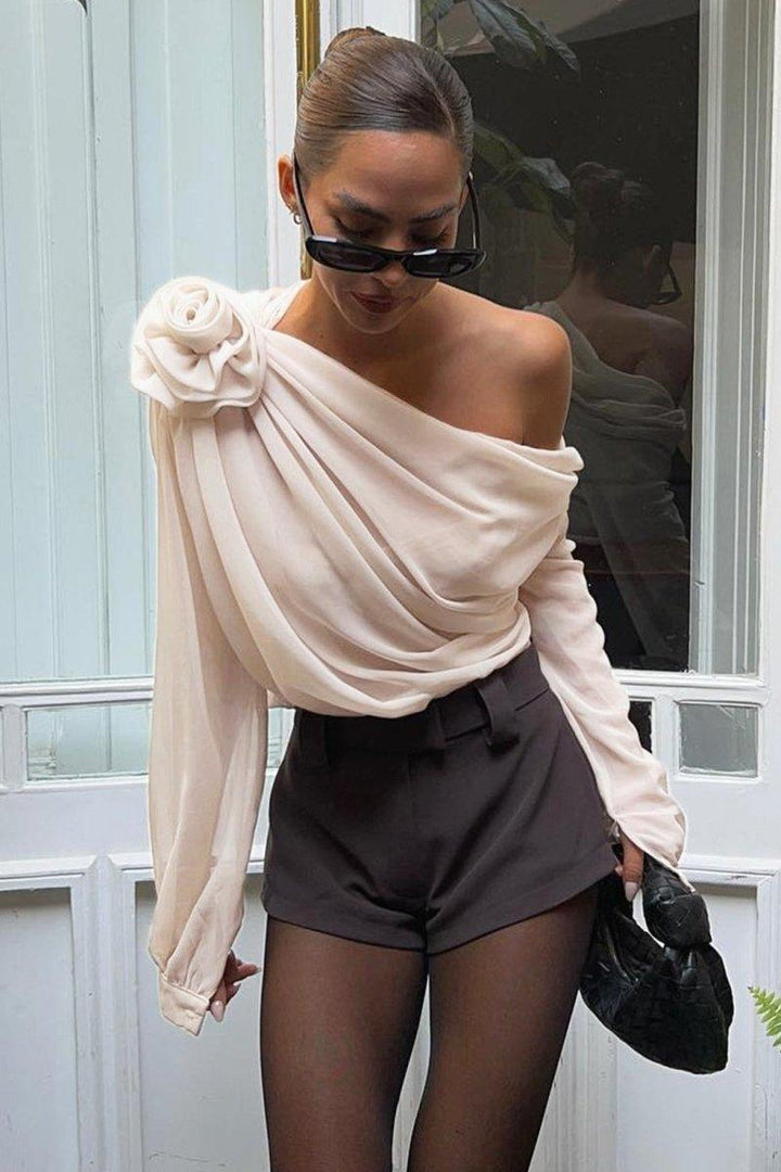 Bailey | Chic Asymmetrical Floral Blouse