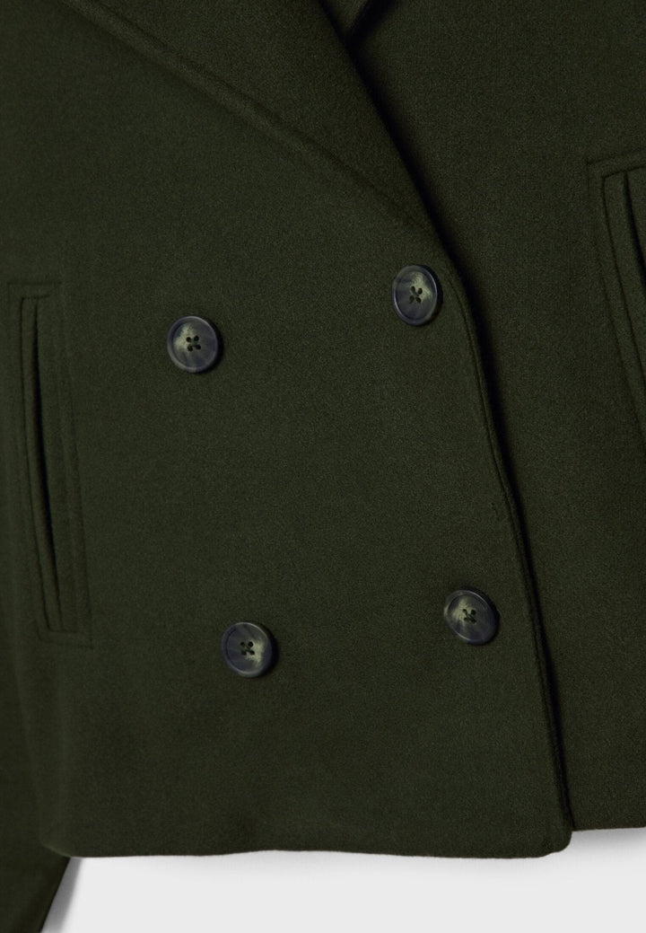 April | Women's Oversized Double-Breasted Short Jacket