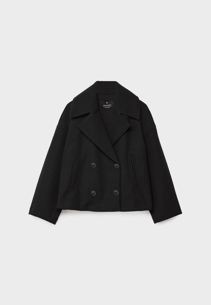 April | Women's Oversized Double-Breasted Short Jacket