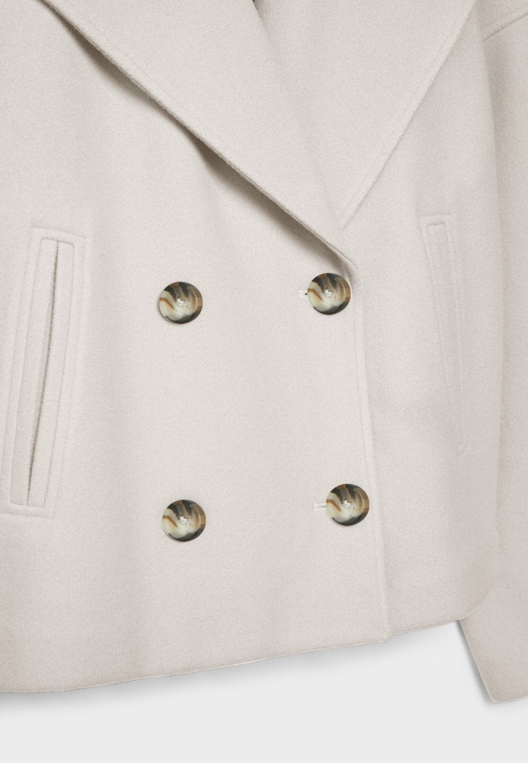 April | Women's Oversized Double-Breasted Short Jacket