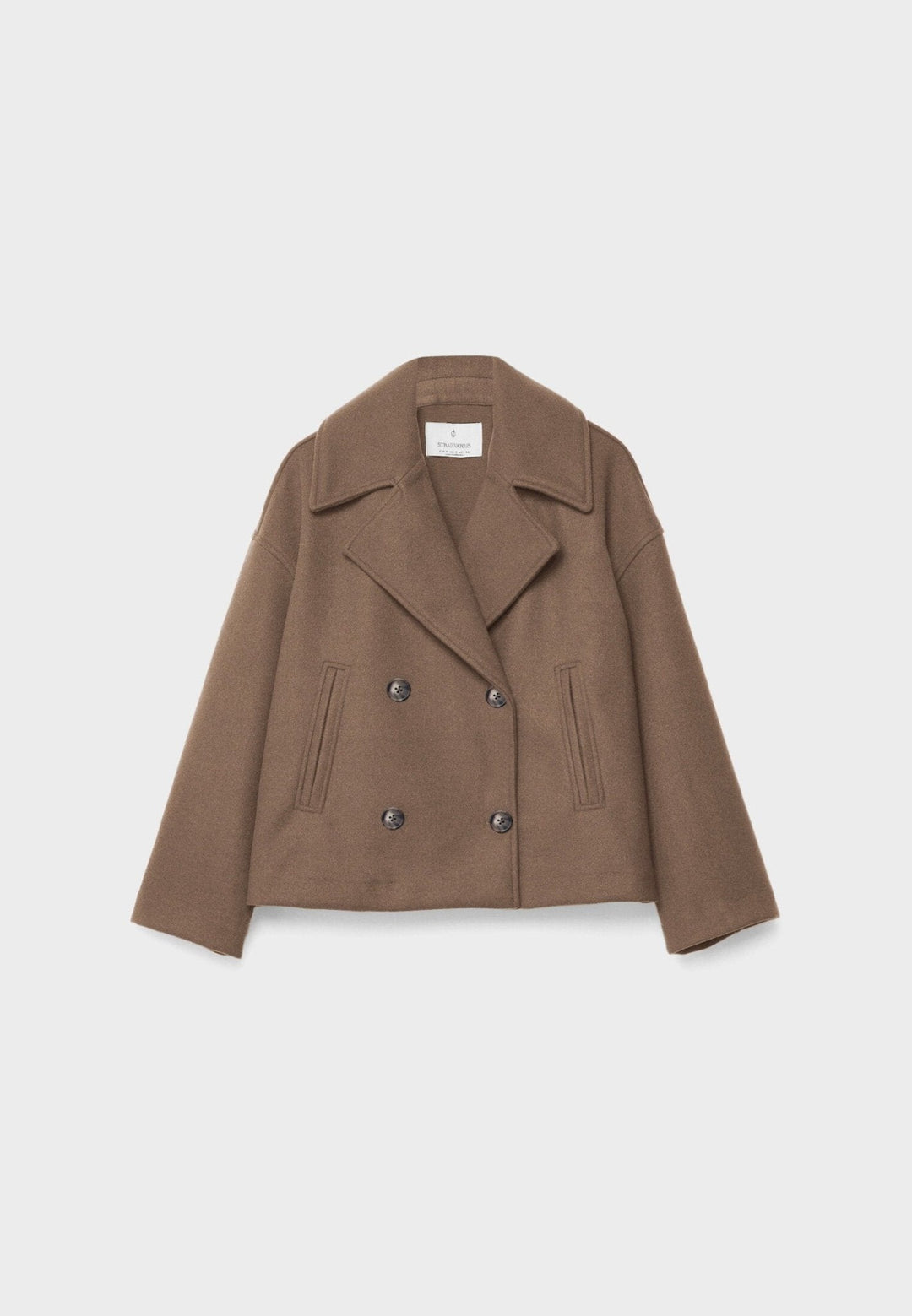 April | Women's Oversized Double-Breasted Short Jacket