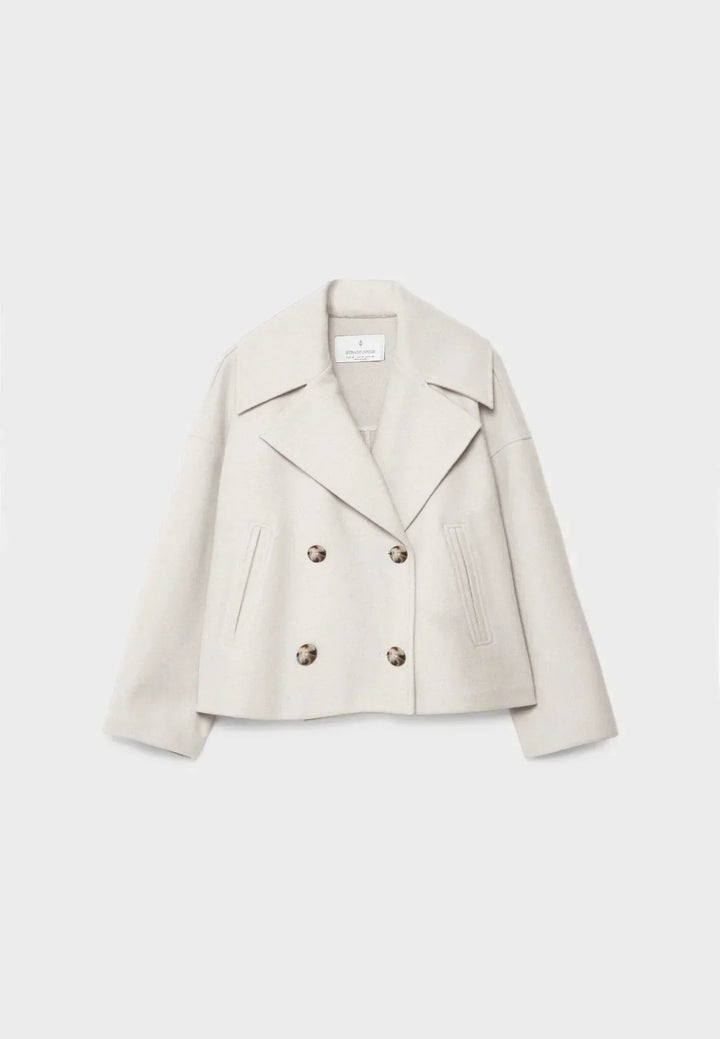April | Women's Oversized Double-Breasted Short Jacket
