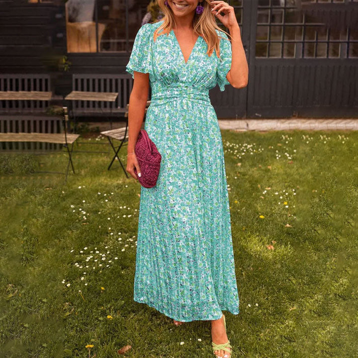 Camille | Elegant V-Neck Dress for Modern Women