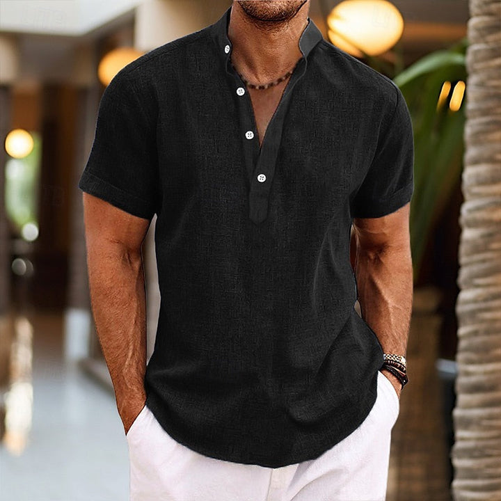 Archie | Lightweight Linen Short Sleeve Shirt for Men